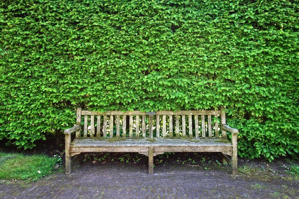 Hecke Garten grün Bank Tipps zur Verwendung von Kunsthecke
