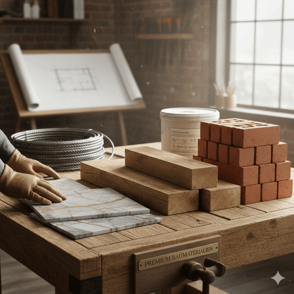 Hochwertige Qualität bei Baumaterialien – besonders wichtig bei Hausbau und Renovierungen